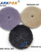 Sharkfox 5/6 Inch (125mm/150mm)Mix Color Wool Polishing Pad High Density Lamb Woollen Car body Polish Wheel Buffing Pad