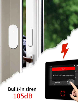 Staniot WiFi 4G Home Security System Wireless Security Protection Tuya Smart Home Alarm Sensors Built-in Siren Works with Alexa