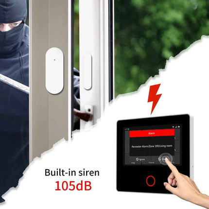 Staniot WiFi 4G Home Security System Wireless Security Protection Tuya Smart Home Alarm Sensors Built-in Siren Works with Alexa