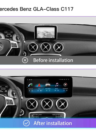 10.25"Qualcomm 665 Wireless Carplay Android 14 For Mercedes Benz CLA C117 X117 X156 W176 2013-2019 Radio Multimedia ScreenStereo