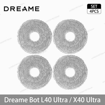 Dreame L40 Ultra / X40 Ultra Vacuum Cleaner Replacement Accessories Main Side Brush HEPA Filter Mop Cloths Dust Bag Spare Parts