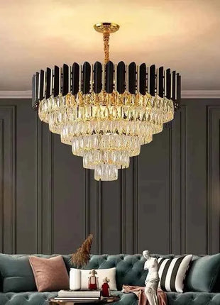 Lampada a sospensione in cristallo di lusso Lustro Decorazioni per la casa Lampadario a soffitto Sala da pranzo moderna Cucina Camera da letto Soggiorno Luci a sospensione
