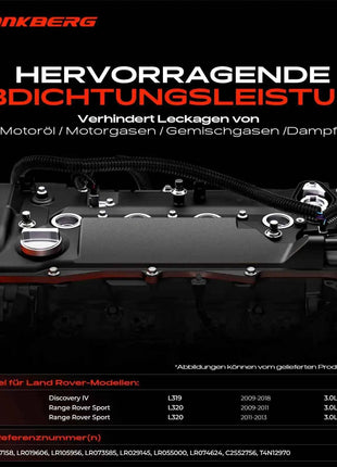 Coperchio valvole Frankberg 1x per Land Rover Discovery IV Range Rover Sport 3.0L LR057339 LR097158 LR019606