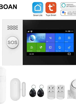 TAIBOAN Smart Tuya WIFI GSM Kit host allarme Wireless 2G Sistema di sicurezza antifurto domestico Supporto sensore porta PIR fai da te Accessorio