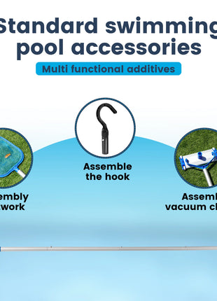 Gancio per palo per pulizia piscina robot Gancio per recupero piscina in plastica staccabile Accessori per gancio per palo telescopico per robot aspirapolvere per piscina