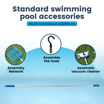 Gancio per palo per pulizia piscina robot Gancio per recupero piscina in plastica staccabile Accessori per gancio per palo telescopico per robot aspirapolvere per piscina