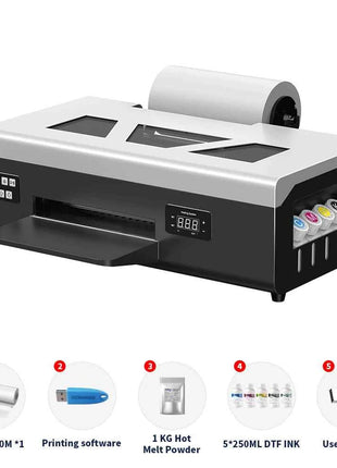 A4 DTF Printer For Epson L805 Impressora A4 Direct to Film Printing Machine A4 DTF Printer For T-Shirt Hoodies Shoes A4 DTF