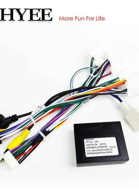 Decodificatore CAN Bus cablaggio 28/24/16 pin, supporto telecamera retromarcia SWC, Android 16 pin, per Toyota Corolla RAV4 Hilux CHR Camry