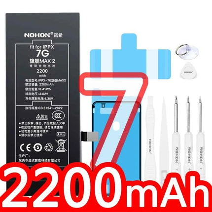 NOHON  High Capacity Phone Battery for iPhone 13 13Pro 12 Pro 11 X XR XS 12Mini 13PM 15Pro MAX 14 SE SE2 SE3 Replacement Bateria