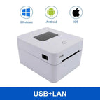 White USB LAN / UK Plug