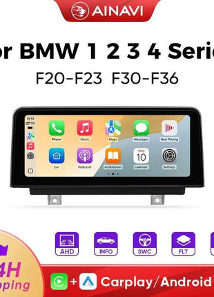 Ainavi Car Radio For BMW 1 2 3 4 Series F20 F21 F22 F30 F31 F33 F34 F36 NBT Wireless Carplay Android Auto Car Multimedia Player