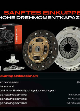 Kit Frizione Frankberg 1x per VW Fox Hatchback Golf Plus V Variant VI New Beetle Cabriolet Polo Seat Skoda 036141033