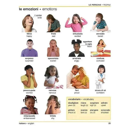 DK Dizionario visivo bilingue italiano inglese Libro di dizionario grafico con confronto bilingue