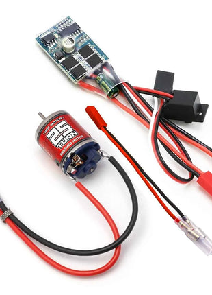 RC 370 external Brushed Motor 25T-45T ,30A Micro brushed ESC kit for 1/16 1/18 1/24 RC Car/Ship Crawler Axial SCX24 Tamiya Traxx