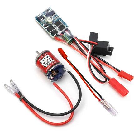 RC 370 external Brushed Motor 25T-45T ,30A Micro brushed ESC kit for 1/16 1/18 1/24 RC Car/Ship Crawler Axial SCX24 Tamiya Traxx