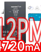 NOHON  High Capacity Phone Battery for iPhone 13 13Pro 12 Pro 11 X XR XS 12Mini 13PM 15Pro MAX 14 SE SE2 SE3 Replacement Bateria