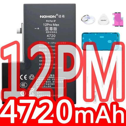 NOHON  High Capacity Phone Battery for iPhone 13 13Pro 12 Pro 11 X XR XS 12Mini 13PM 15Pro MAX 14 SE SE2 SE3 Replacement Bateria