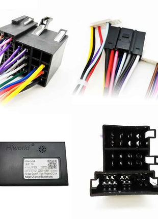 Cablaggio Mini-ISO Decodificatore CAN BUS, ritenzione SWC, cavo Android Plug and Play a 16 pin, per Renault Clio MK3 Duster 2010-2014
