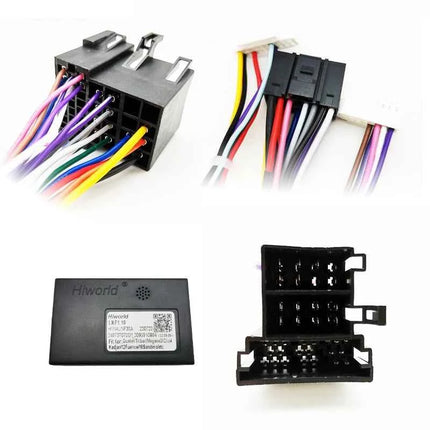 Cablaggio Mini-ISO Decodificatore CAN BUS, ritenzione SWC, cavo Android Plug and Play a 16 pin, per Renault Clio MK3 Duster 2010-2014