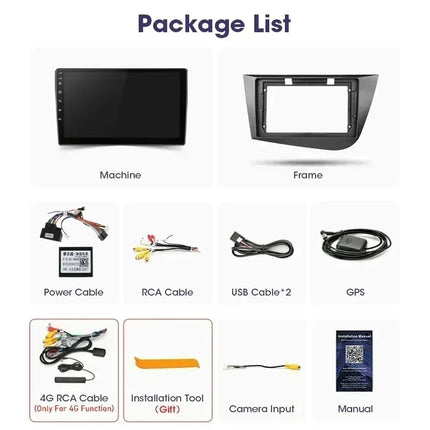 Srnubi IPS Screen Android All In One Car Radio for Seat Altea XL Toledo 3 2004 - 2015 Carplay GPS Stereo DVD Multimedia Player