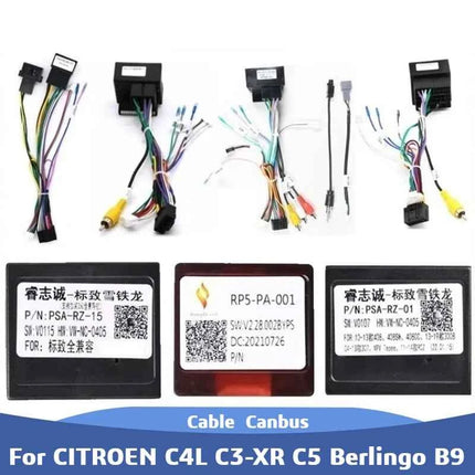 Auto Radio Canbus Box Adattatore RP5-PA-001 Per CITROEN C4L C3-XR C5 Berlingo B9 C-QUATRE C4 Jumpy Peugeot Partner Cablaggio Ca