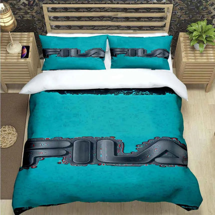 Hot Logo Print Bedding Sets Bed Supplies Set  Comforter Set  Teens Girls Cartoon Twin Single Kid  F-Fila Luxury Gift