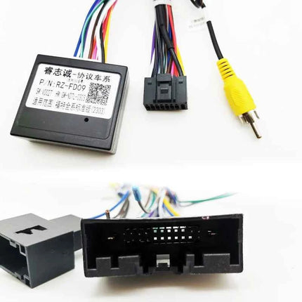 Adattatore per cablaggio Android per auto Decodificatore CAN Bus Spina da 16 pin a 24 pin Cavo connettore unità principale ACM per Ford Focus MK3 Fiesta Mondeo