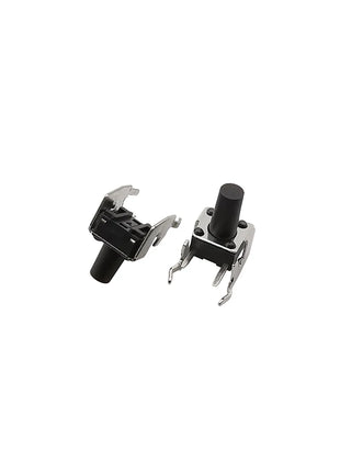 90 Pcs/Box Momentary Tactile Touch Push Button 4 Pin Self-reset Right Angle Switch With Stent 6x6x4.3/4.5/5/6/7/7.5/8/9/10mm 6x6