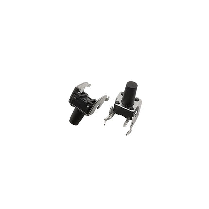 90 Pz/scatola Momentaneo Tattile Tatto Pulsante 4 Pin Auto-reset Interruttore Ad Angolo Retto Con Stent 6x6x4.3/4.5/5/6/7/7.5/8/9/10mm 6x6