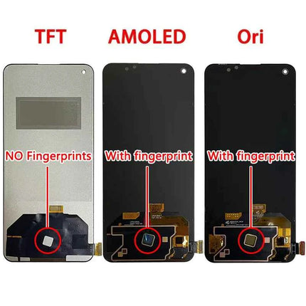 6.43 "Nuovo AMOLED Per OnePlus Nord 2 5G Display LCD Touch Screen Digitizer Pannello di Montaggio Nord2 5G DN2101 DN2103 Display