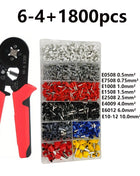 Mini HSC8 6-4/6-6 Ferrule Crimping Pliers (0.25-10mm²/0.25-6mm²) for Electrical Connection Repair