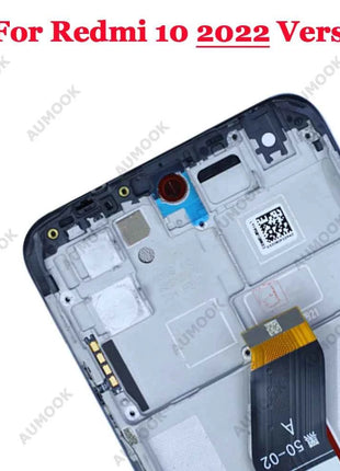 Display LCD per Xiaomi Redmi 10 Prime 2022 22011119TI, Schermo Touch per Redmi 10 2022 21121119SG, Assemblaggio Digitalizzatore Sostitutivo