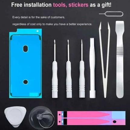 New 0 Cycle Battery For IPhone 12 13 Mini Pro Max High Capacity Bateria For  12mini 13mini 12Pro 13Pro Sticker Free Tools