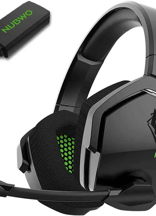 NUBWO G06 Wireless Headsets Gamer with Charging Station for Headset and PS5 Controller Gaming Headphones Long Battery Life