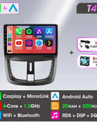 Android Wireless Carplay Car Radio for Peugeot 207 CC 207CC 2006-2015 Multimedia Player 2Din Navigation Stereo Head Unit Auto