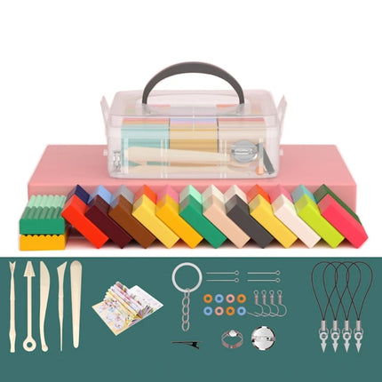 24 colori polimero stampaggio argilla Set forno cottura con strumenti scultura accessori artigianato fai da te giocattoli educativi per bambini regalo all'ingrosso