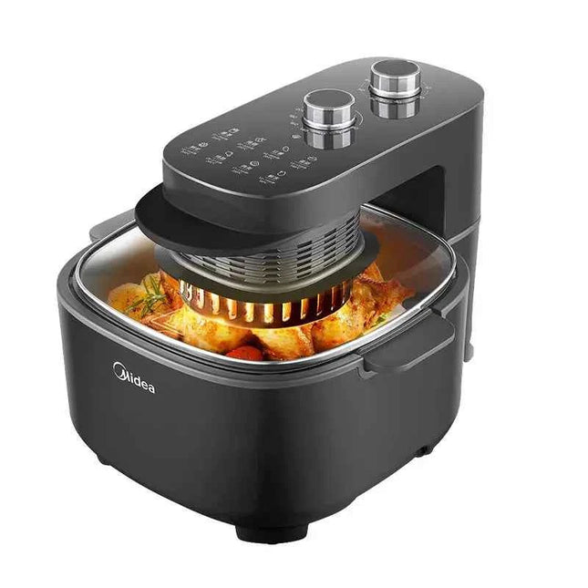 Friggitrice ad Aria Midea 5.5L - Visiva, Senza Girare, Multifunzione Intelligente
