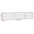 Garden flower box, 320x80x77 cm steel frame, villa courtyard combined planting trough, outdoor anti-corrosion planting box