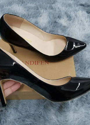 Women's Plus Size Pumps Classic Pointed High Heels Sexy 9cm Stiletto Heels Elegant and Comfortable Women's Red Wedding Party Shoes