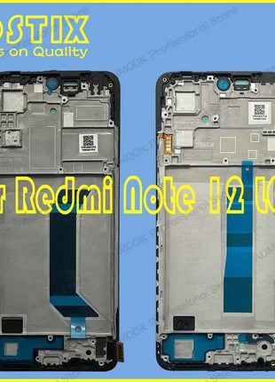 6.67" AMOLED For Xiaomi Redmi Note 12 4G 5G LCD Display Touch Screen Digitizer For Redmi Note 12 LCD 22111317G 23028RA60L Screen