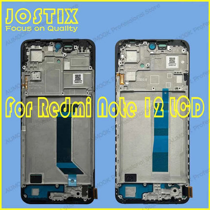 6.67" AMOLED For Xiaomi Redmi Note 12 4G 5G LCD Display Touch Screen Digitizer For Redmi Note 12 LCD 22111317G 23028RA60L Screen