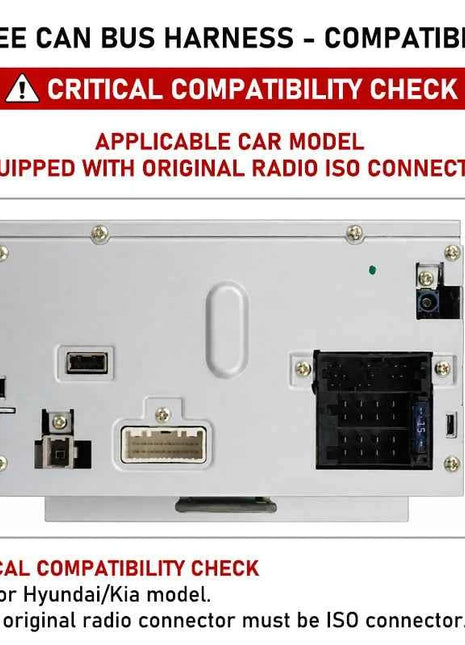 Adattatore decodificatore CAN Bus per Hyundai iX35 Sorento Kia Sportage Ceed, ISO, supporto SWC, Plug & Play, cavo Android a 16 pin