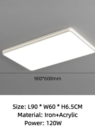Lampade da soffitto per interni nordici Decorazione moderna del soggiorno della casa Apparecchio di controllo remoto Lampadario da studio quadrato per camera da letto per bambini