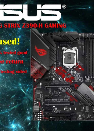 ASUS ROG Strix Z390-H Gaming Motherboard LGA1151  ATX DDR4 DP HDMI M.2 USB 3.1 Gen2 Gigabit LAN