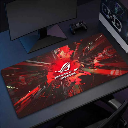 Asus Rog Mause Pad Anime Mouse Mats Gaming Computer Desk Mat Mouse Carpet Pc Accessories Gamer Mouse Pad Speed Rubber Mat