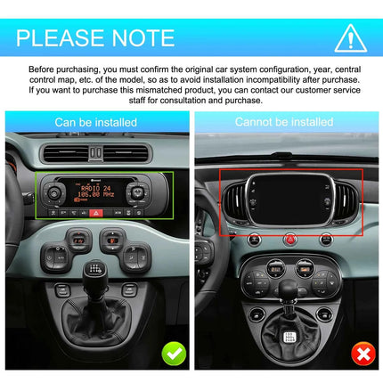 Podofo CarPlay Android Radio For Fiat Panda 2013-2020 Car Intelligent System 1din GPS Stereo Multimedia Player RDS FM Car Radio