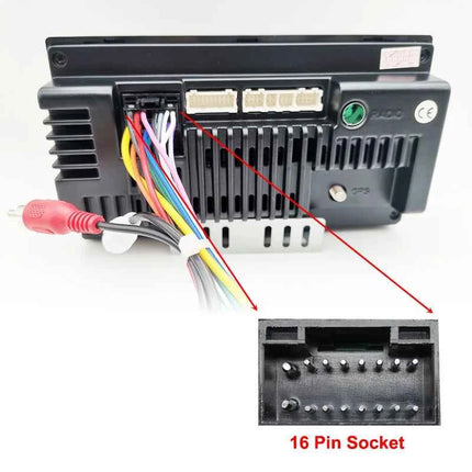 Adattatore per cablaggio radio 44 pin Spina a 16 pin Connettore audio ausiliario Cavo Android per auto per Chevrolet Spark Volt Aveo