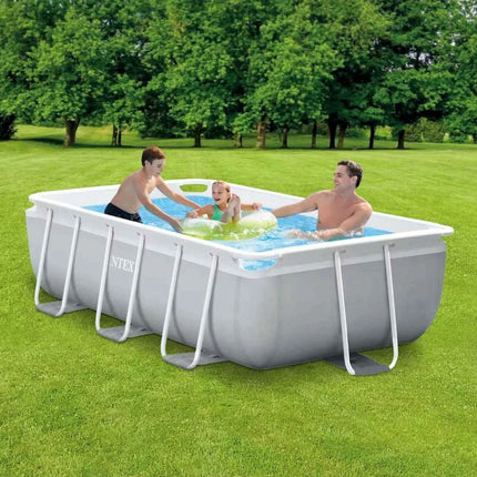 26784 Piscina fuori terra con telaio rettangolare grande 3M X 1,75M X 0,8M per adulti e bambini Materiale PVC durevole