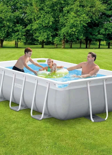 26784 Piscina fuori terra con telaio rettangolare grande 3M X 1,75M X 0,8M per adulti e bambini Materiale PVC durevole