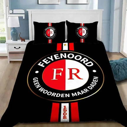 3D Print Hot Fc F-Feyenoords Bedding Set Bedroom Quilt Cover Set Single Double Size Duvet Cover Pillowcase for Adult Boys